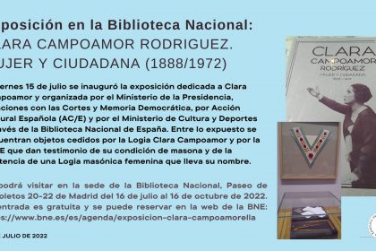CLARA CAMPOAMOR RODRIGUEZ. MUJER Y<br>CIUDADANA (1888/1972)<br>Inauguración de la exposición en la Biblioteca Nacional