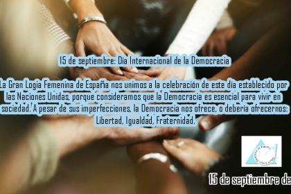 15 de septiembre: Día Internacional de la Democracia