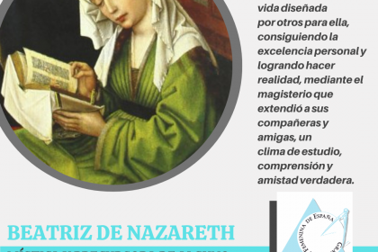BEATRIZ DE NAZARETH, Mística destacada y precursora de alguno de los místicos más reputados