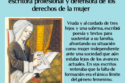 Christine de Pizan, primera mujer escritora profesional y defensora de los derechos de la mujer