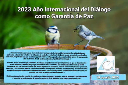 2023 Año Internacional del Diálogo como Garantía de Paz