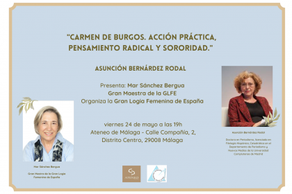 Conferencia «Carmen de Burgos. Acción práctica, pensamiento radical y sororidad.»